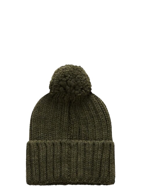 SEMIURY 5 Bonnet &agrave; pompon feuille de th&eacute; - Bonnets
