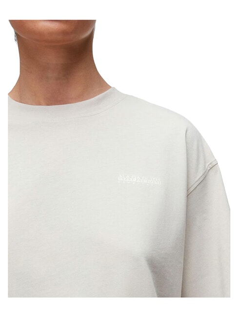 S-BISE SS T-shirt &agrave; manches courtes beige argent&eacute; - T-shirt