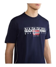 NAPAPIJRI S-AYLMER T-shirt en coton blu marine - T-shirt - 3
