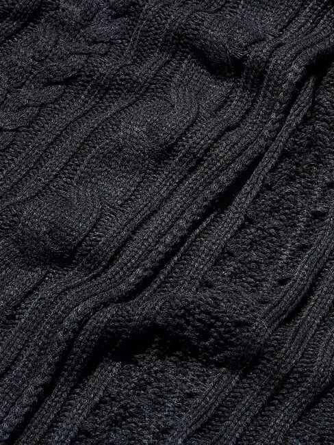 CABLE Foulard NOIR - &Eacute;charpes