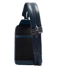 PIQUADRO VICTOR Sac &agrave; dos en cuir &agrave; une bandouli&egrave;re bleu - Sacs &agrave; dos pour ordinateur portable - 2