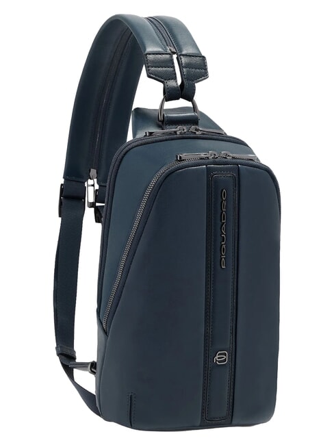 VICTOR Sac &agrave; dos en cuir &agrave; une bandouli&egrave;re bleu - Sacs &agrave; dos pour ordinateur portable