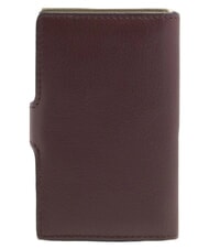 PIQUADRO CIRCLE porte-cartes en cuir bordeaux/rose - Portefeuilles Homme - 4