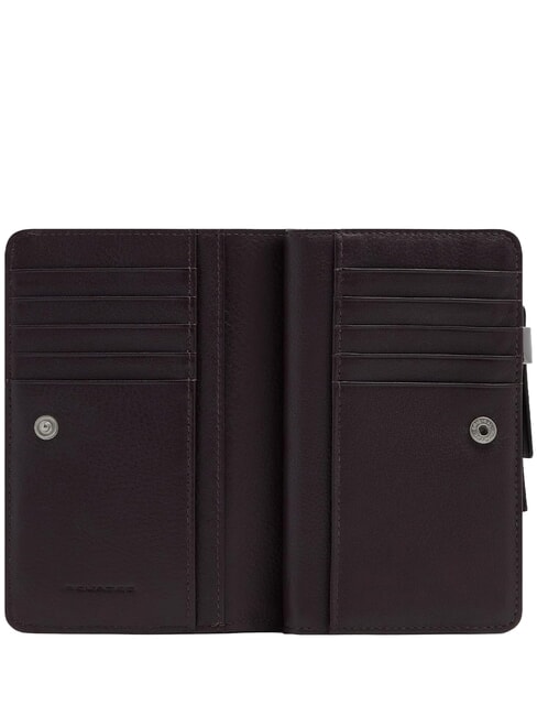 LYRA portefeuille en cuir bordeaux 2 - Portefeuilles Femme