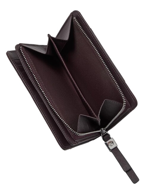 LYRA portefeuille en cuir bordeaux 2 - Portefeuilles Femme