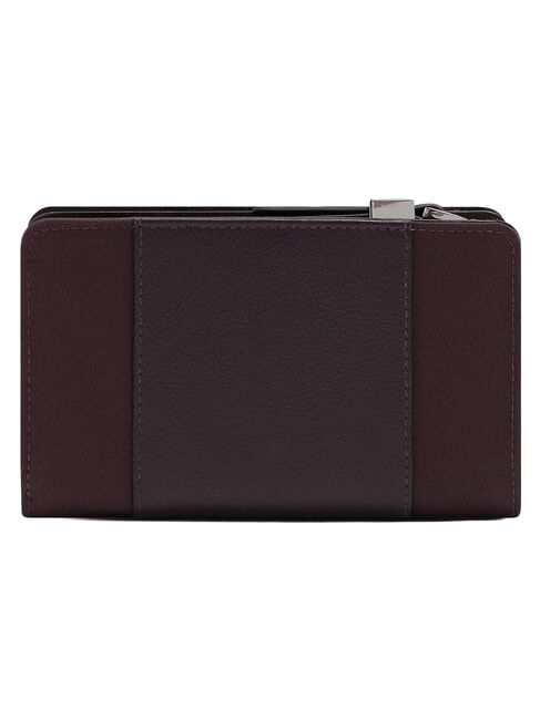 LYRA portefeuille en cuir bordeaux 2 - Portefeuilles Femme