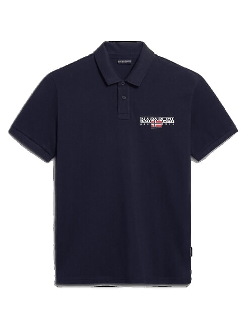 E-AYLMER polo &agrave; manches courtes blu marine - chemise polo
