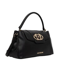 LOVE MOSCHINO OVAL FRIEZE Sac &agrave; main avec bandouli&egrave;re Noir - Sacs pour Femme - 2