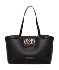 LOVE MOSCHINO OVAL FRIEZE Sacoche avec pochette Noir - Sacs pour Femme - 2