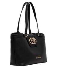 LOVE MOSCHINO OVAL FRIEZE Sacoche avec pochette Noir - Sacs pour Femme - 3