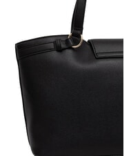 LOVE MOSCHINO OVAL FRIEZE Sacoche avec pochette Noir - Sacs pour Femme - 4
