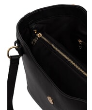 LOVE MOSCHINO OVAL FRIEZE Sacoche avec pochette Noir - Sacs pour Femme - 5