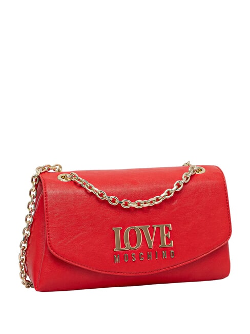 GILDED Sac bandouli&egrave;re, avec cha&icirc;ne ROUGE - Sacs pour Femme