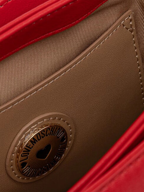 GILDED Sac bandouli&egrave;re, avec cha&icirc;ne ROUGE - Sacs pour Femme