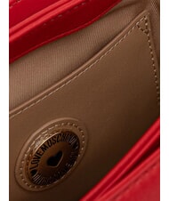 LOVE MOSCHINO GILDED Sac bandouli&egrave;re, avec cha&icirc;ne ROUGE - Sacs pour Femme - 4
