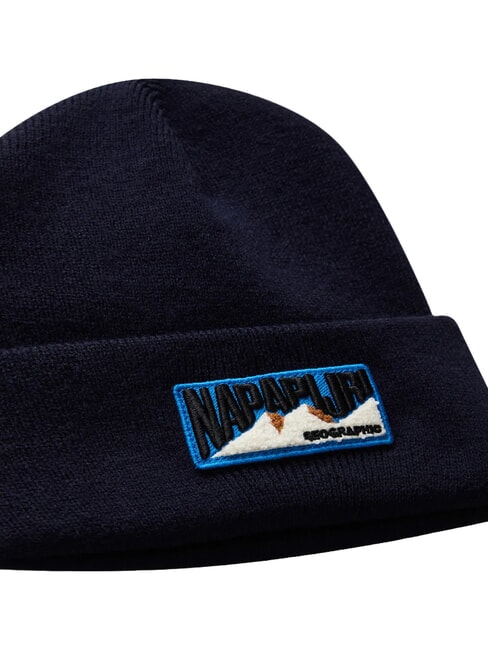 F-MONTEPIANA Chapeau &agrave; revers blu marine - Bonnets