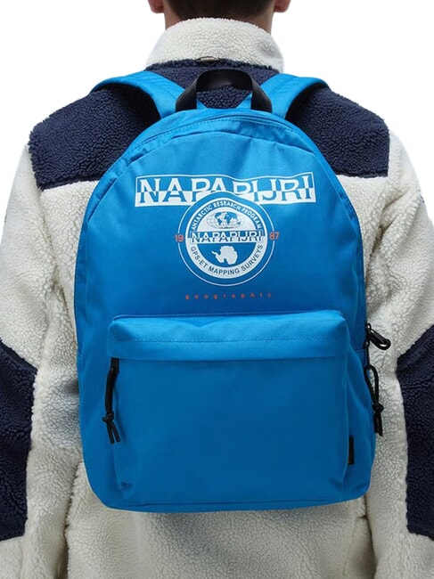 H-BOUSSINE Sac &agrave; dos avec poche avant saphir bleu - Sacs &agrave; dos pour l'&Eacute;cole & les Loisirs
