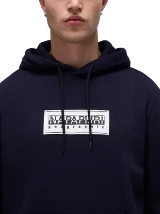 B-BOX LOGO H Sweatshirt &agrave; capuche blu marine - Pulls molletonn&eacute;s