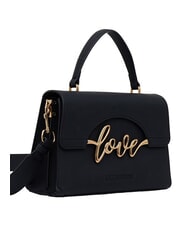 LOVE MOSCHINO ITALICS LOVE Sac &agrave; main avec bandouli&egrave;re Noir - Sacs pour Femme - 2
