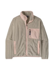 PATAGONIA SYNCH veste polaire recycl&eacute;e bruy&egrave;re &agrave; flocons d'avoine avec givre rose - Vestes pour femmes - 3