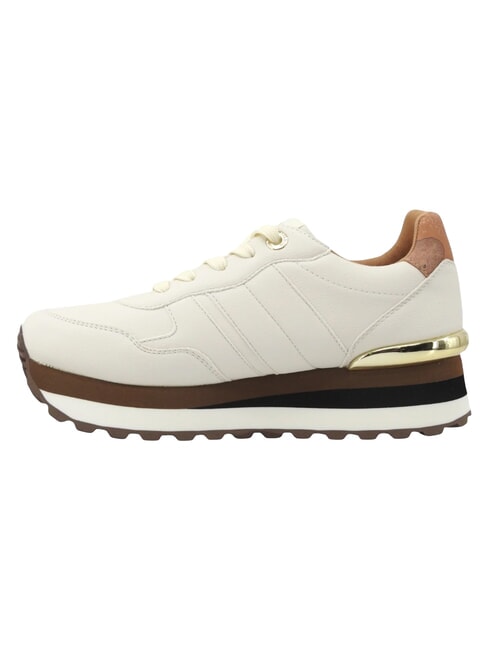GEO Baskets blanc cass&eacute;/beige g&eacute;o - Chaussures Femme
