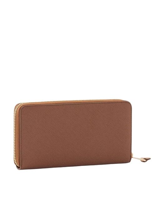 WEST CITY Portefeuille Zip Around ch&acirc;taigne - Portefeuilles Femme