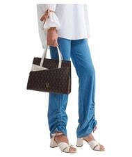 ALVIERO MARTINI PRIMA CLASSE HIGH MONOGRAM GEO Sac &agrave; main avec bandouli&egrave;re Chocolat - Sacs pour Femme - 2