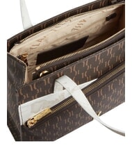 ALVIERO MARTINI PRIMA CLASSE HIGH MONOGRAM GEO Sac &agrave; main avec bandouli&egrave;re Chocolat - Sacs pour Femme - 4