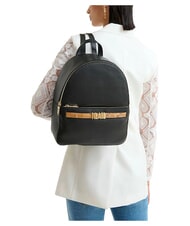 ALVIERO MARTINI PRIMA CLASSE CHIC SOUL Sac &agrave; dos avec poche avant, en cuir Noir - Sacs pour Femme - 2