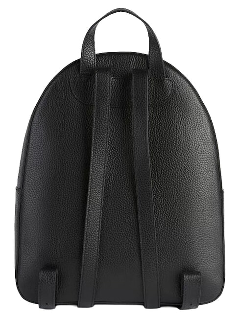 CHIC SOUL Sac &agrave; dos avec poche avant, en cuir Noir - Sacs pour Femme