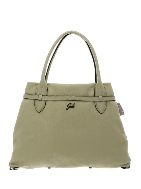 ELIF Pochette en cuir de taille moyenne avec bandouli&egrave;re c&eacute;ladon - Sacs pour Femme