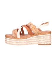 ALVIERO MARTINI PRIMA CLASSE GEO Sandales compens&eacute;es 6,5 NATUREL - Chaussures Femme - 3