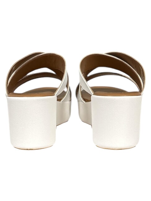 GEO pantoufles compens&eacute;es blanc - Chaussures Femme