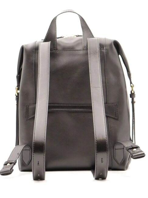 GEMMA Sac &agrave; dos en cuir black Gold - Sacs pour Femme
