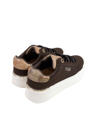 ALVIERO MARTINI PRIMA CLASSE GEO Baskets &agrave; logo marron fonc&eacute;/beige g&eacute;om&eacute;trique - Chaussures Femme - 4