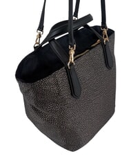BORBONESE B-ESCAPE Sac &agrave; main avec bandouli&egrave;re goudron/noir - Sacs pour Femme - 2