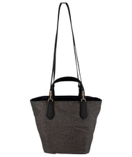 BORBONESE B-ESCAPE Sac &agrave; main avec bandouli&egrave;re goudron/noir - Sacs pour Femme - 3
