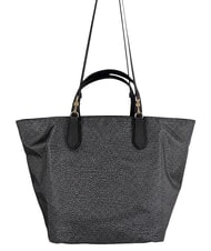 BORBONESE B-ESCAPE Sac &agrave; main avec bandouli&egrave;re goudron/noir - Sacs pour Femme - 3