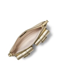 MICHAEL KORS MK Mini sac bandouli&egrave;re en cuir or p&acirc;le - Sacs pour Femme - 3