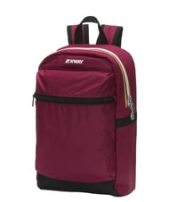 KWAY MID LAON Sac &agrave; dos en nylon d&eacute;perlant rouge dk - Sacs &agrave; dos pour l'&Eacute;cole & les Loisirs - 3