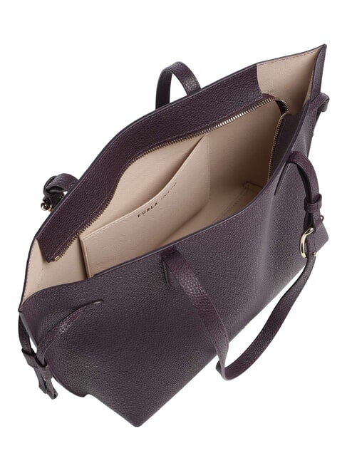 AVA Sac cabas moyen en cuir floraison hivernale + coton g int. - Sacs pour Femme
