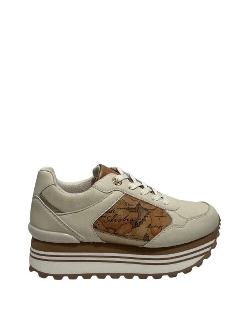 GEO Baskets blanc cass&eacute;/beige g&eacute;o - Chaussures Femme