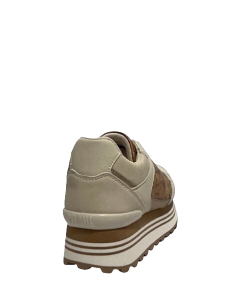 GEO Baskets blanc cass&eacute;/beige g&eacute;o - Chaussures Femme