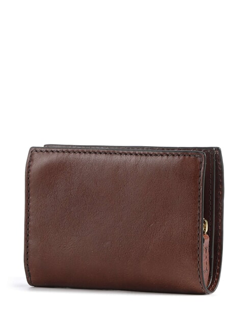 LUCREZIA portefeuille en cuir MARRON - Portefeuilles Femme