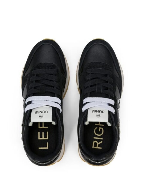 ALLY STUDS Baskets en cuir noir - Chaussures Femme