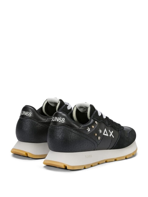 ALLY STUDS Baskets en cuir noir - Chaussures Femme