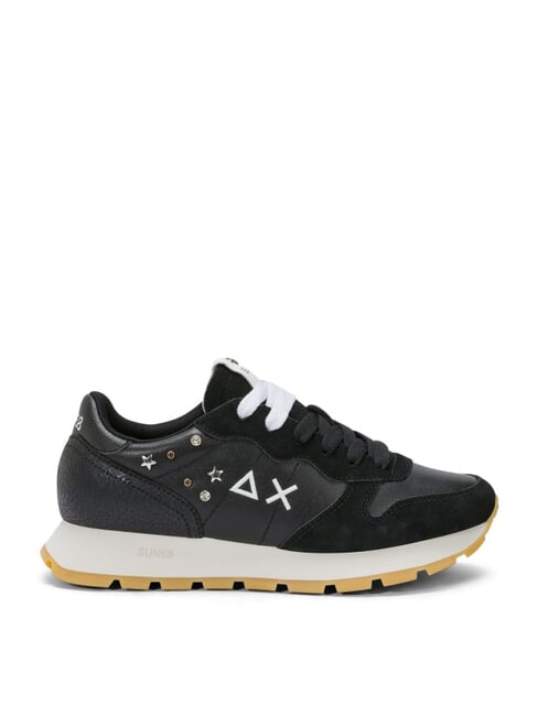 ALLY STUDS Baskets en cuir noir - Chaussures Femme