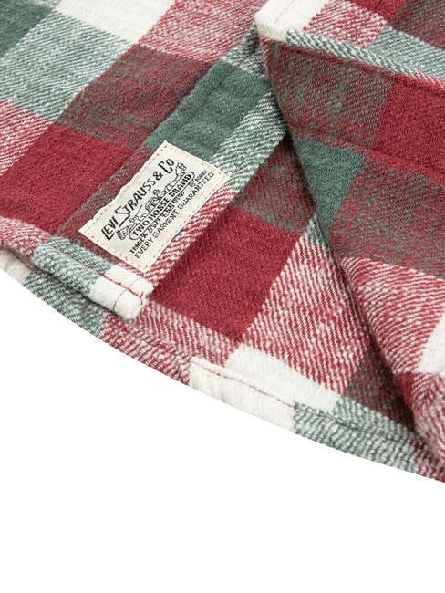 BUFFALO chemise en flanelle &agrave; manches longues poire rouge - chemises pour enfants