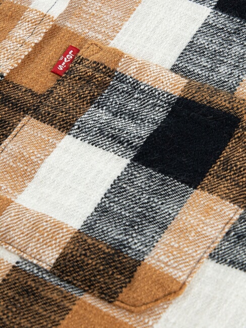 BUFFALO chemise en flanelle &agrave; manches longues noir de jais - chemises pour enfants