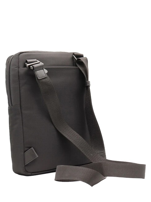 P16 Sac en cuir mixte, support pour iPad CHEVRON / NOIR - Sacs en Bandouli&egrave;res pour Homme